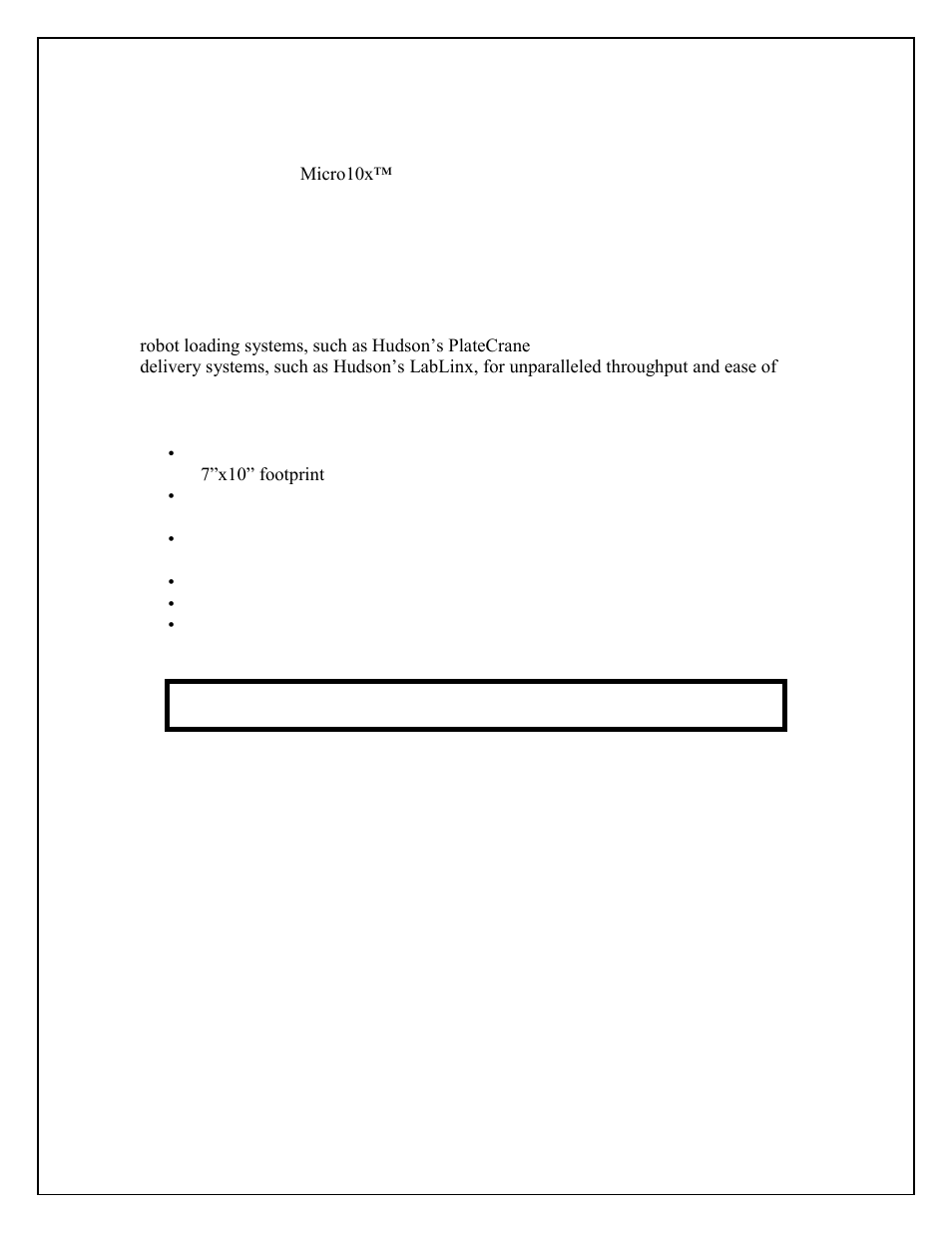 Introduction | Hudson Robotics Micro10x User Manual | Page 3 / 30