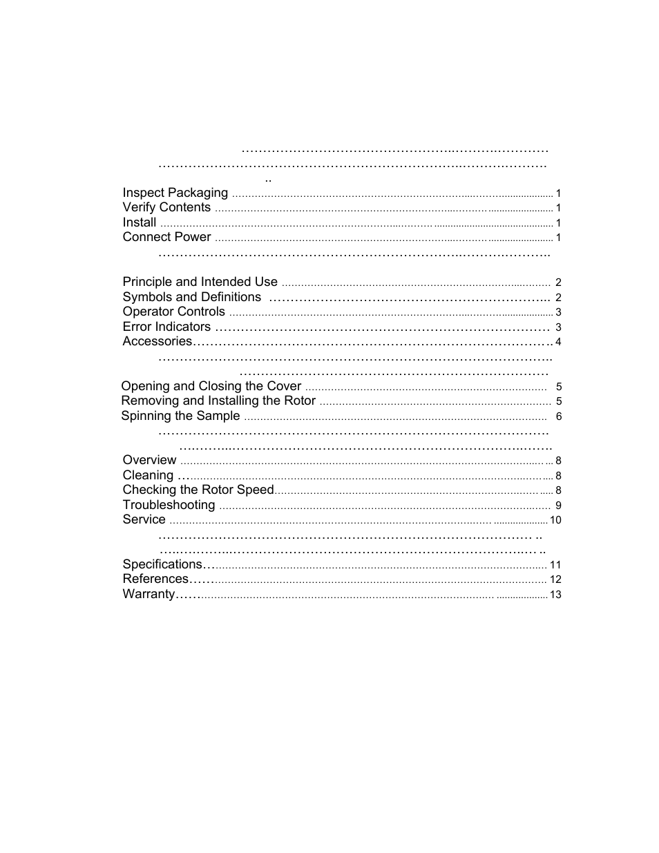 Iris Sample Processing StatSpin® Express 3 Primary Tube Centrifuge User Manual | Page 3 / 17