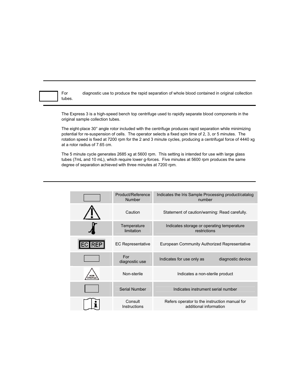 System overview | Iris Sample Processing StatSpin® Express 3 Primary Tube Centrifuge User Manual | Page 6 / 17