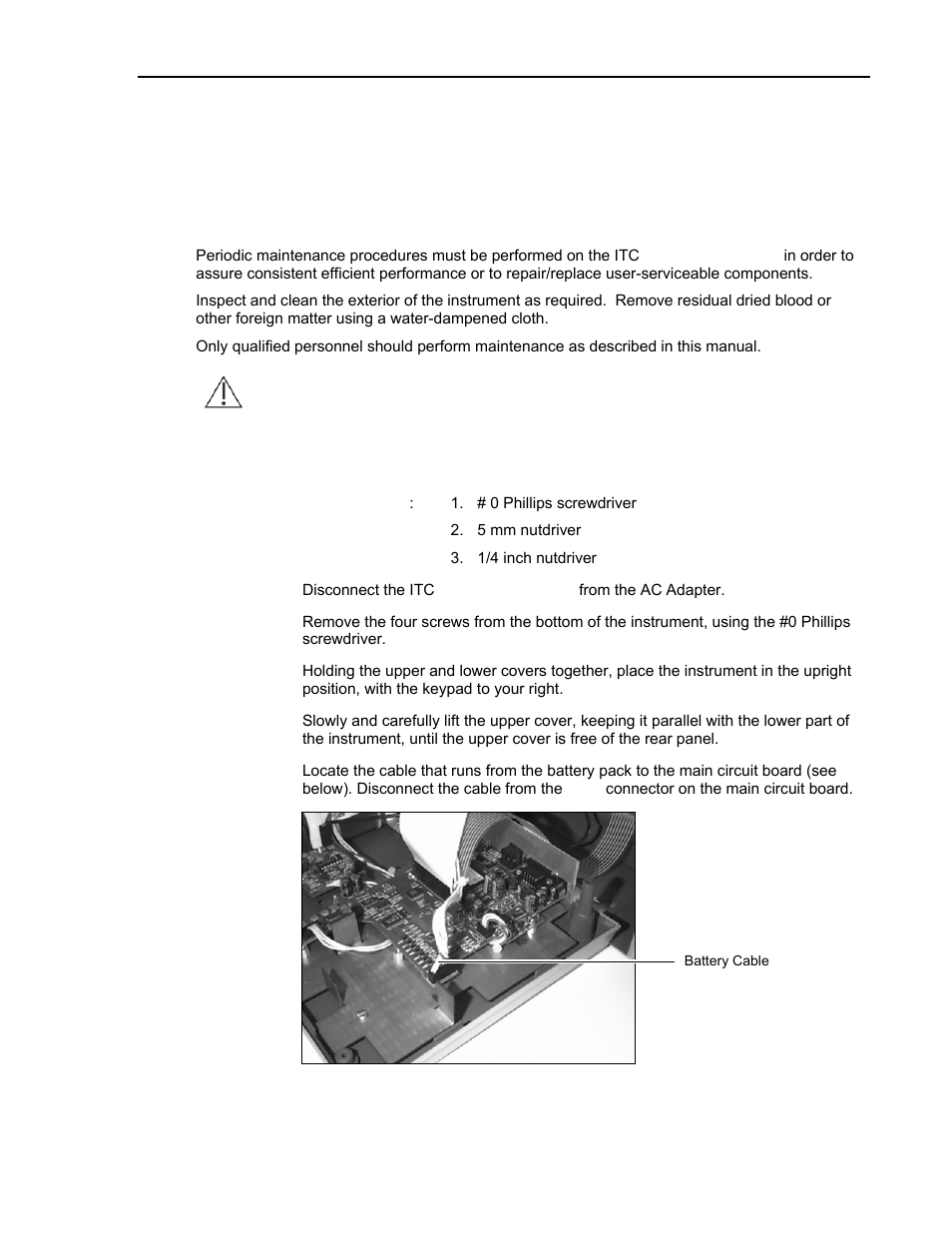5 maintenance, Cleaning the optical detector, Maintenance | ITC Avoximeter 1000E Whole Blood Oximeter User Manual | Page 65 / 82