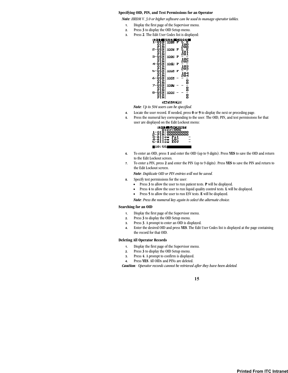 ITC Hemochron Response Whole Blood Coagulation System User Manual | Page 15 / 44