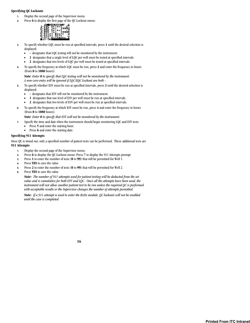 ITC Hemochron Response Whole Blood Coagulation System User Manual | Page 16 / 44