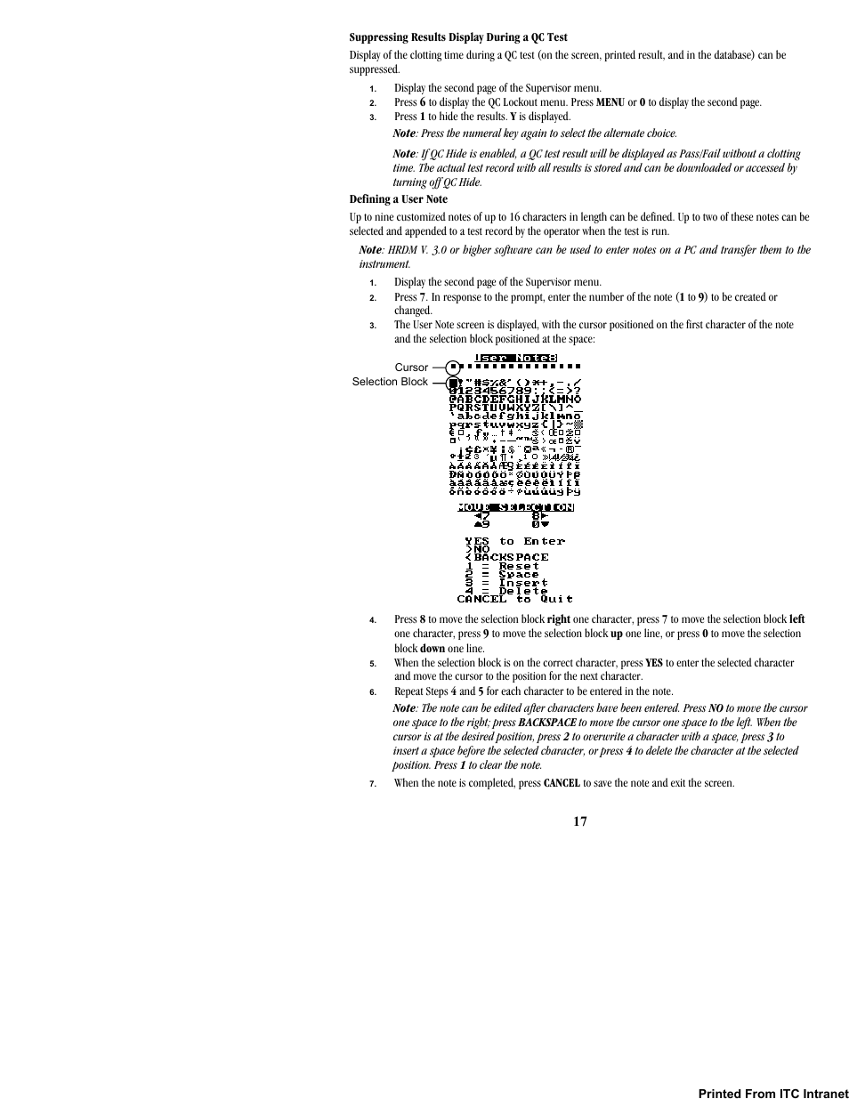 ITC Hemochron Response Whole Blood Coagulation System User Manual | Page 17 / 44