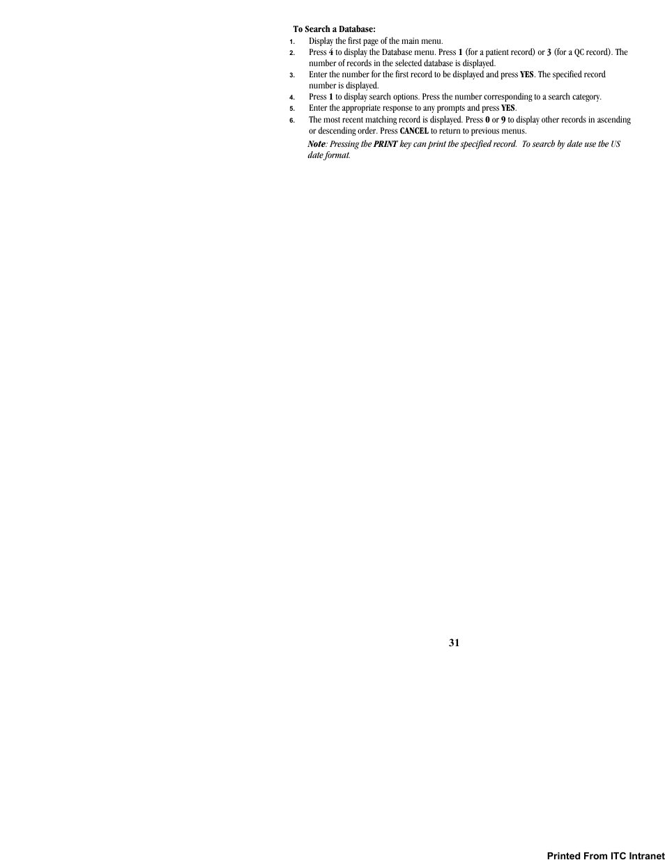 ITC Hemochron Response Whole Blood Coagulation System User Manual | Page 31 / 44