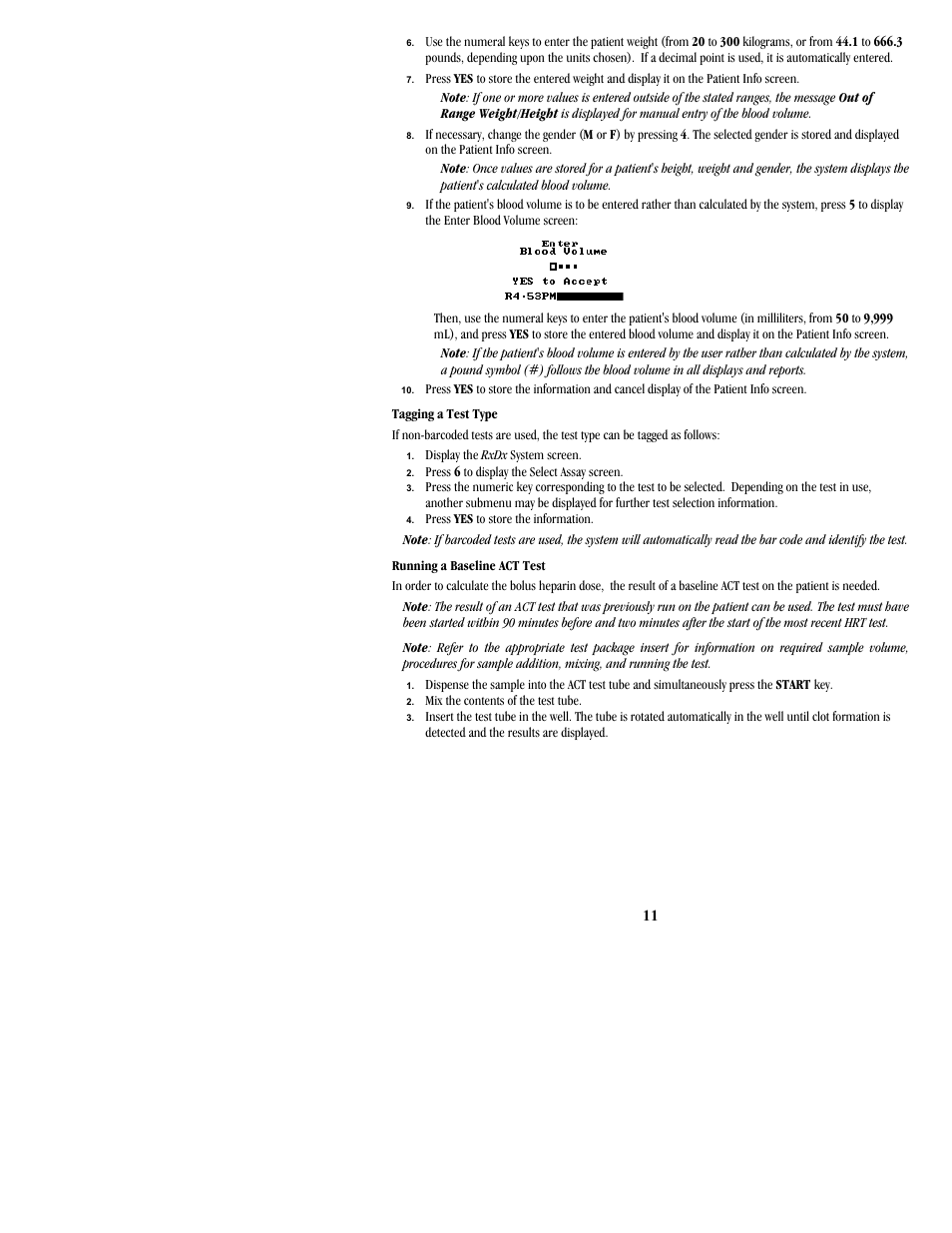 ITC Hemochron Response Whole Blood Coagulation System User Manual | Page 11 / 24