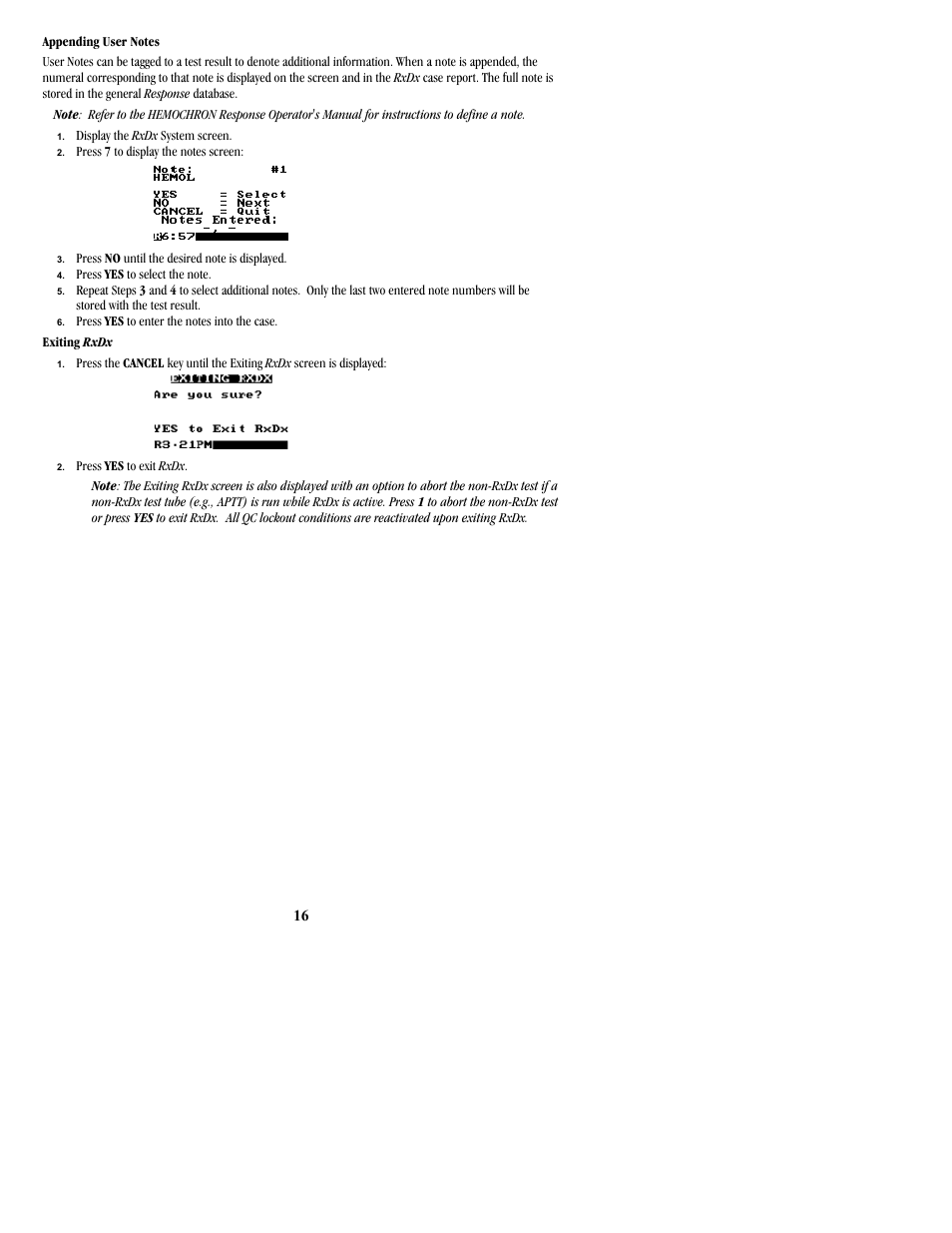 ITC Hemochron Response Whole Blood Coagulation System User Manual | Page 16 / 24