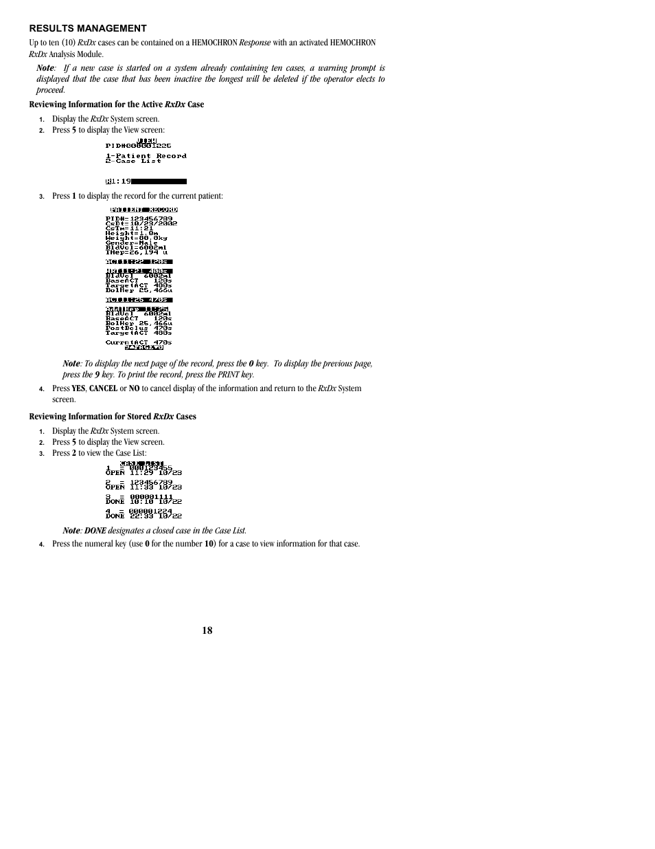ITC Hemochron Response Whole Blood Coagulation System User Manual | Page 18 / 24
