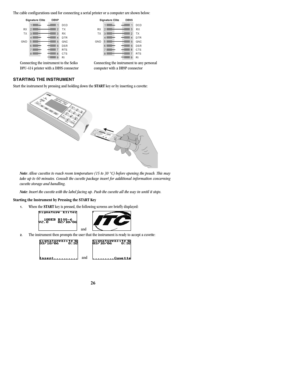 ITC Hemochron Signature Elite Whole Blood Microcoagulation System User Manual | Page 26 / 84