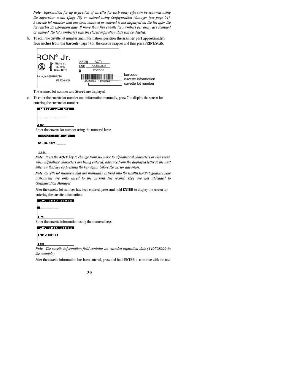 ITC Hemochron Signature Elite Whole Blood Microcoagulation System User Manual | Page 30 / 84