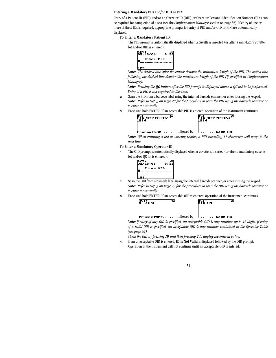 ITC Hemochron Signature Elite Whole Blood Microcoagulation System User Manual | Page 31 / 84