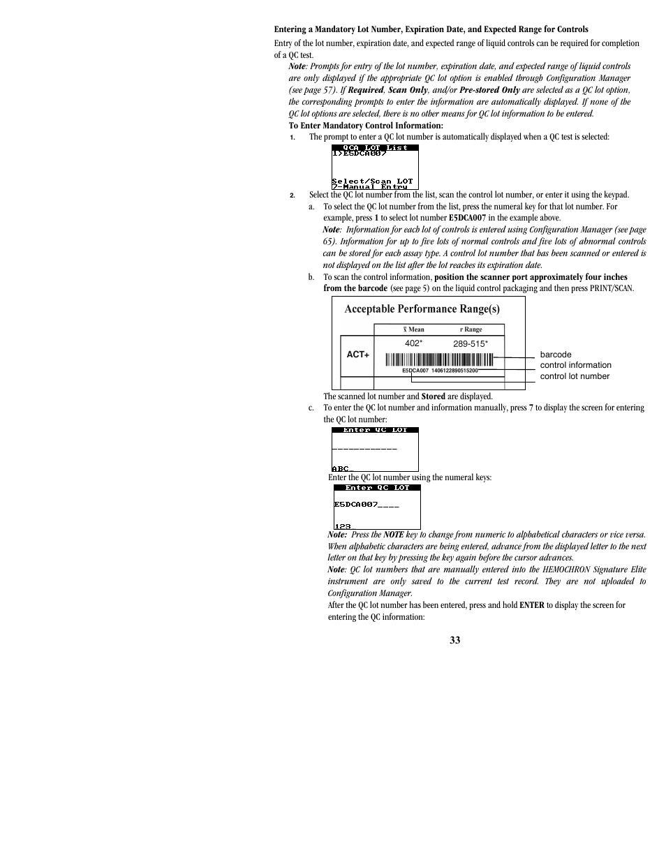 ITC Hemochron Signature Elite Whole Blood Microcoagulation System User Manual | Page 33 / 84