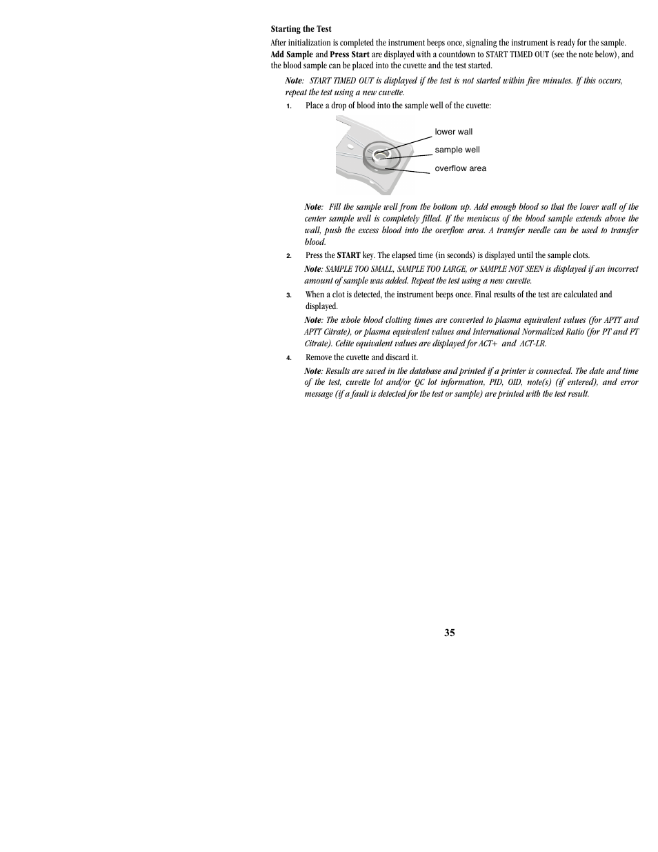 ITC Hemochron Signature Elite Whole Blood Microcoagulation System User Manual | Page 35 / 84