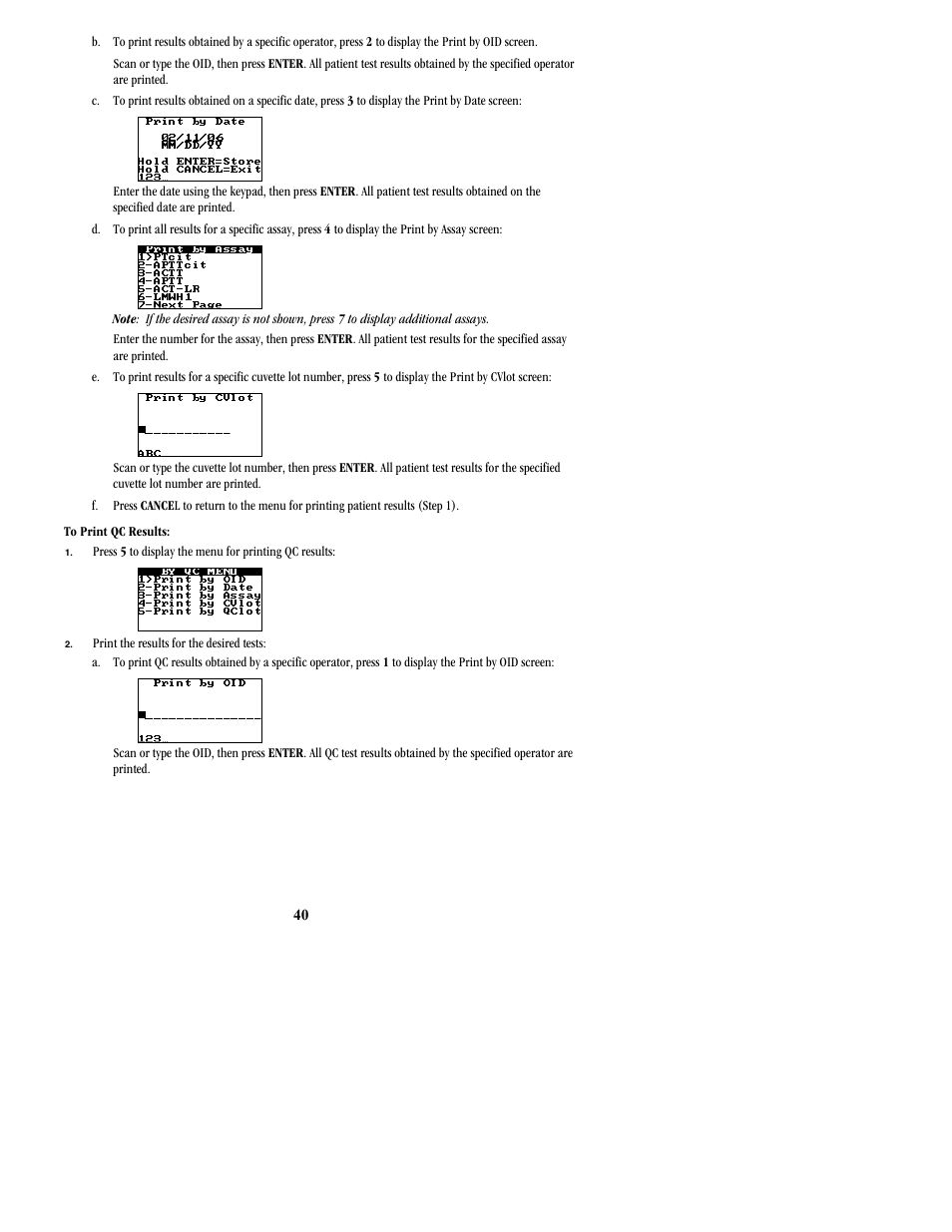 ITC Hemochron Signature Elite Whole Blood Microcoagulation System User Manual | Page 40 / 84