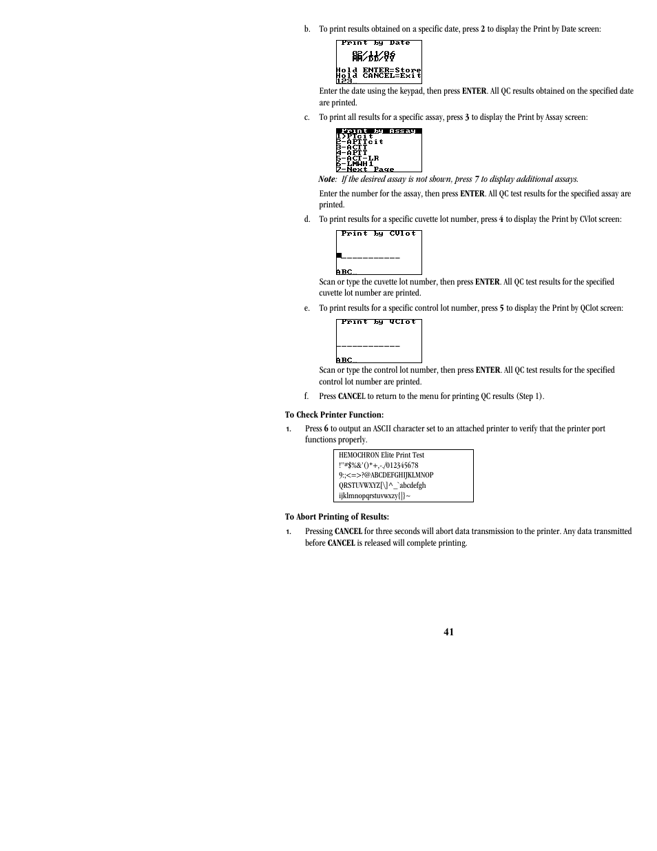 ITC Hemochron Signature Elite Whole Blood Microcoagulation System User Manual | Page 41 / 84
