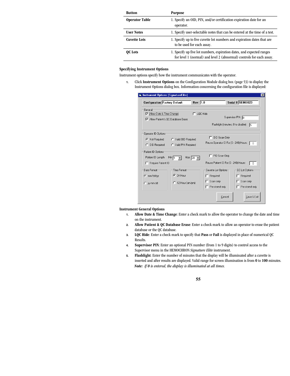 ITC Hemochron Signature Elite Whole Blood Microcoagulation System User Manual | Page 55 / 84