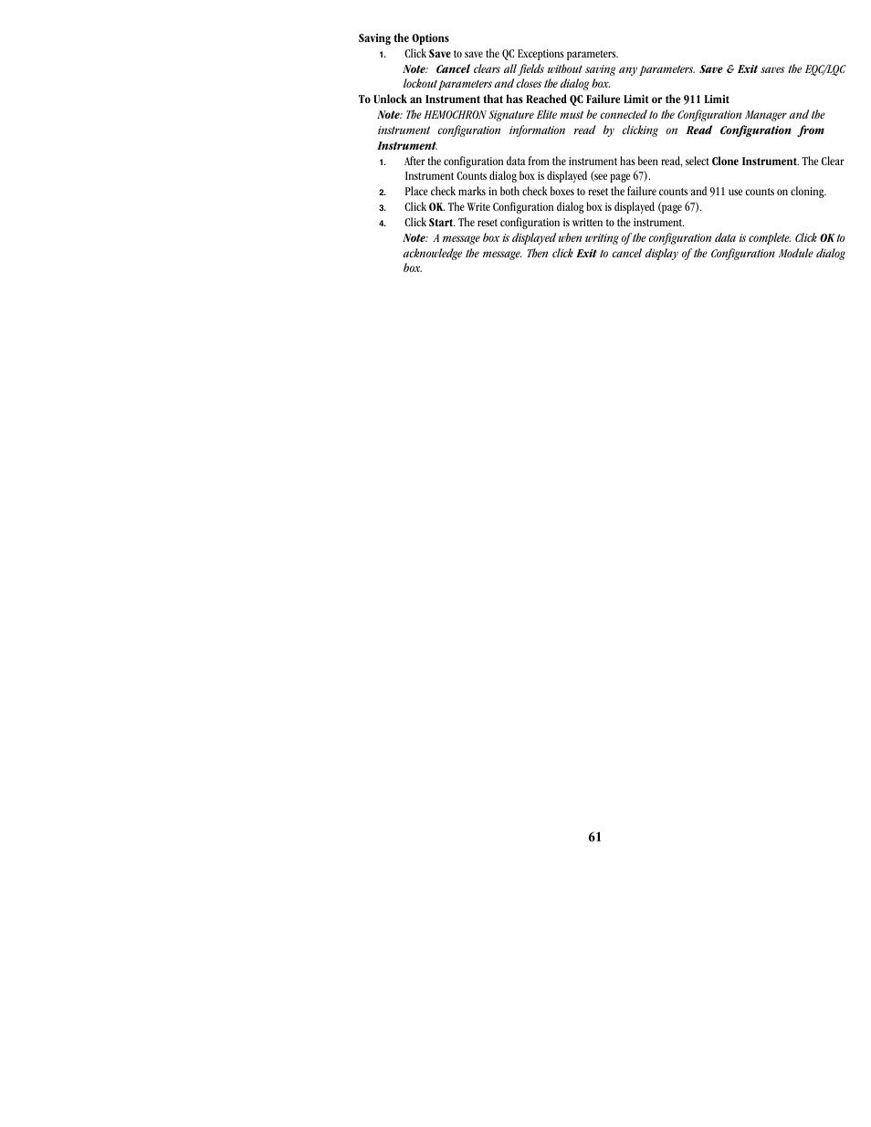 ITC Hemochron Signature Elite Whole Blood Microcoagulation System User Manual | Page 61 / 84