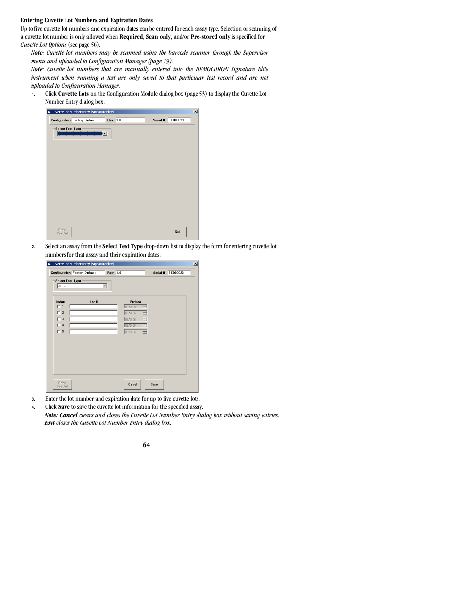 ITC Hemochron Signature Elite Whole Blood Microcoagulation System User Manual | Page 64 / 84