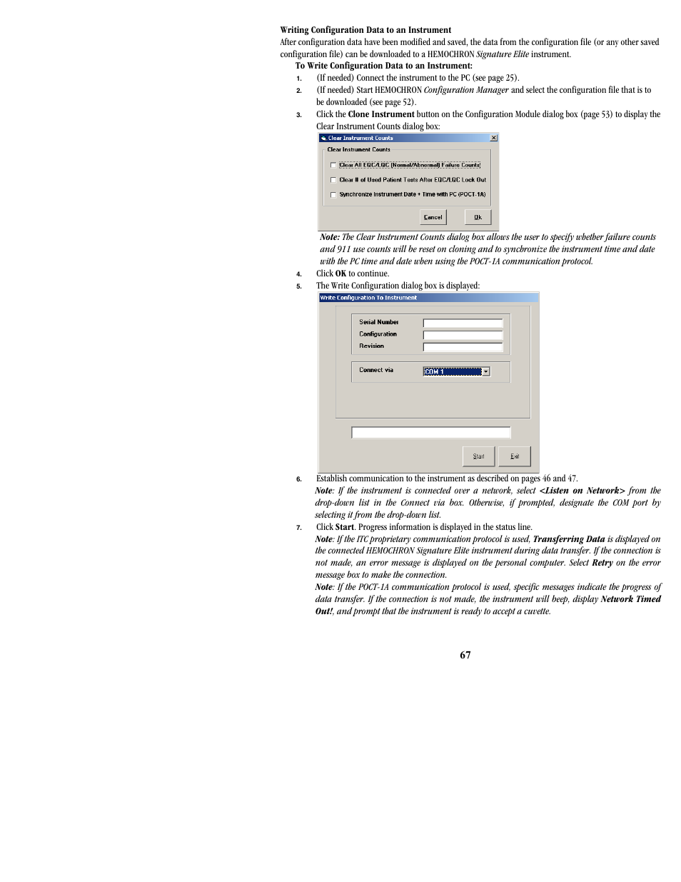 ITC Hemochron Signature Elite Whole Blood Microcoagulation System User Manual | Page 67 / 84