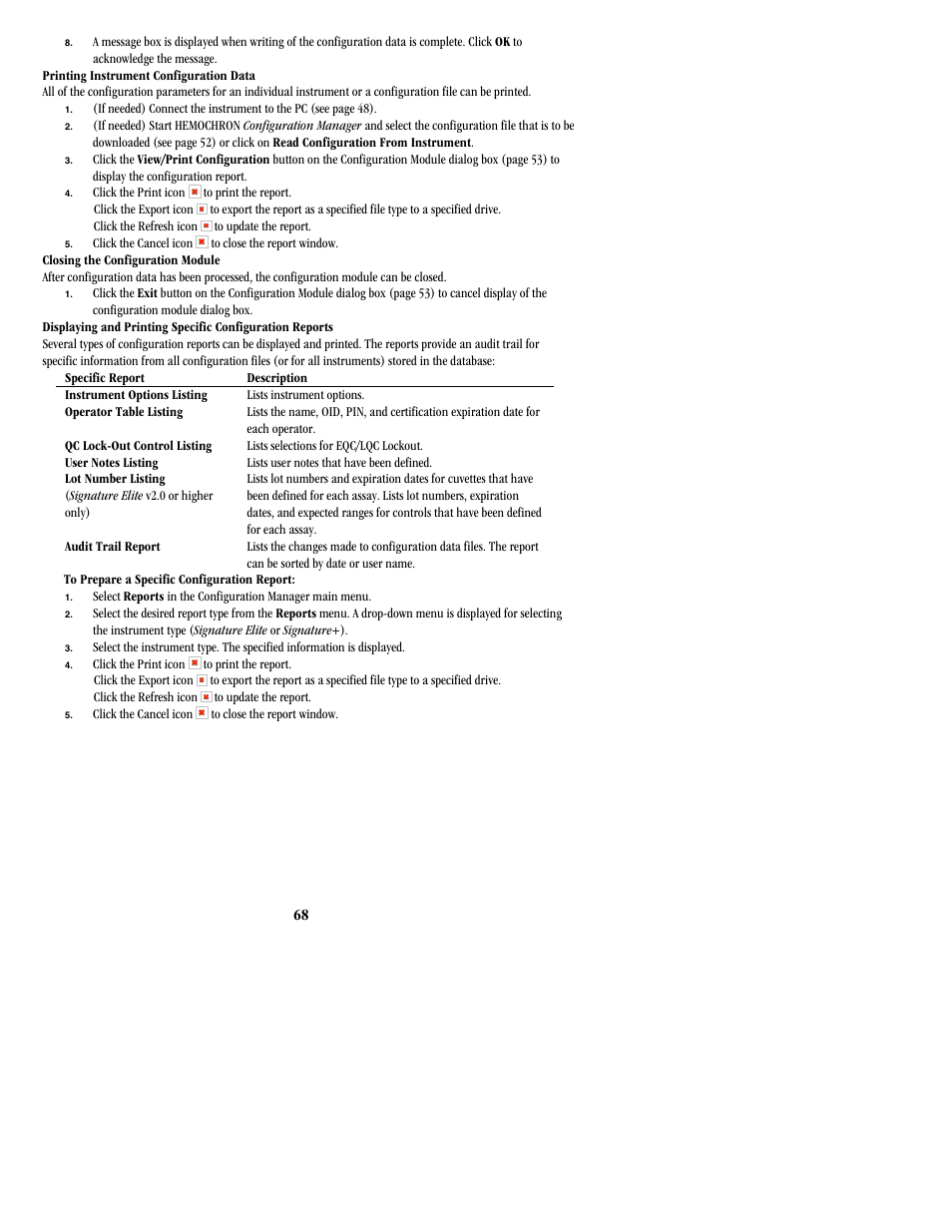 ITC Hemochron Signature Elite Whole Blood Microcoagulation System User Manual | Page 68 / 84