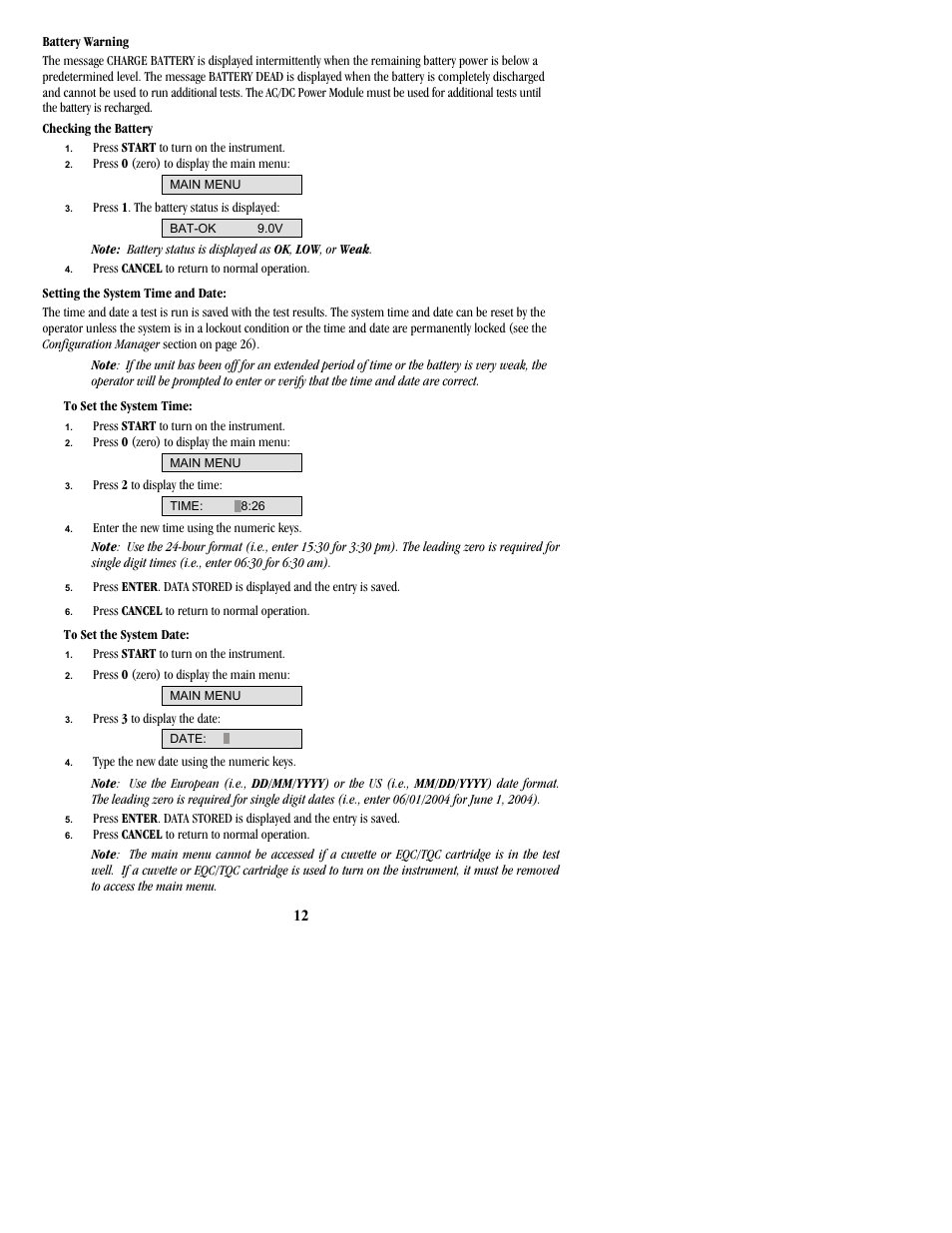 ITC Hemochron Signature+ Whole Blood Microcoagulation System User Manual | Page 12 / 52