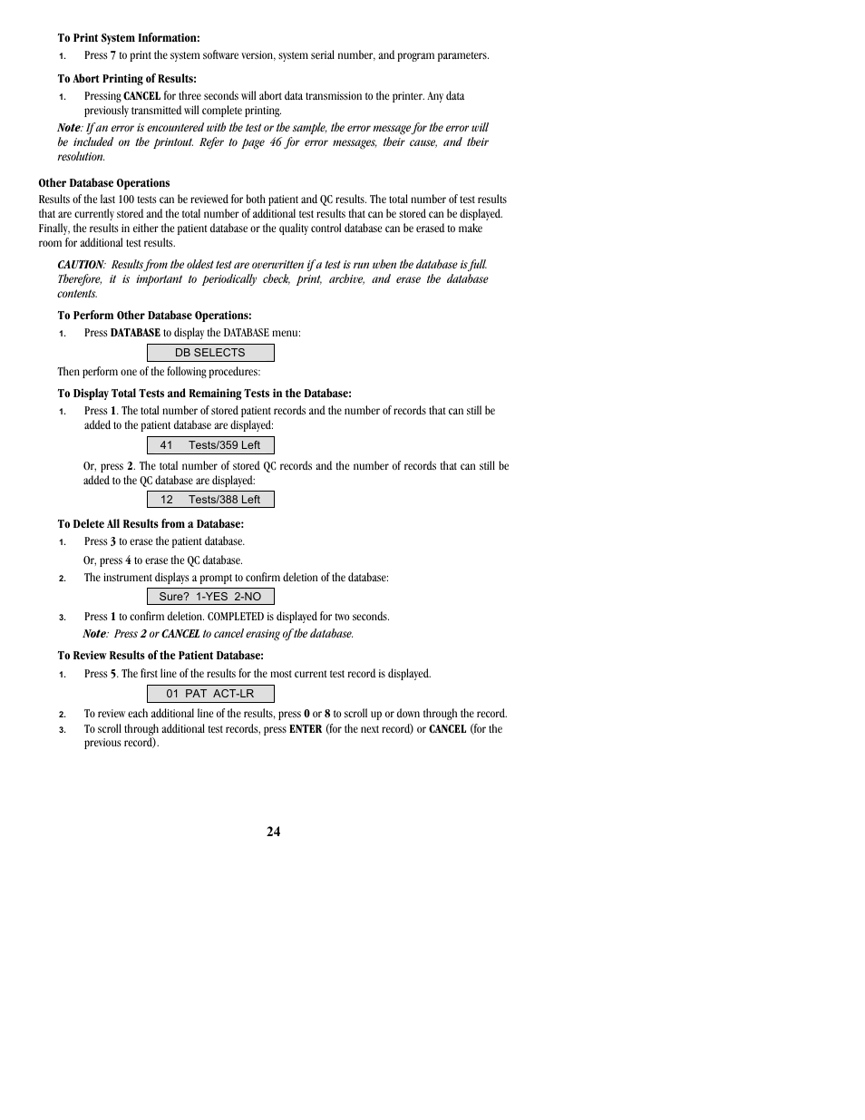 ITC Hemochron Signature+ Whole Blood Microcoagulation System User Manual | Page 24 / 52