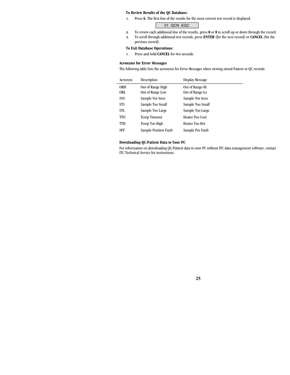 ITC Hemochron Signature+ Whole Blood Microcoagulation System User Manual | Page 25 / 52