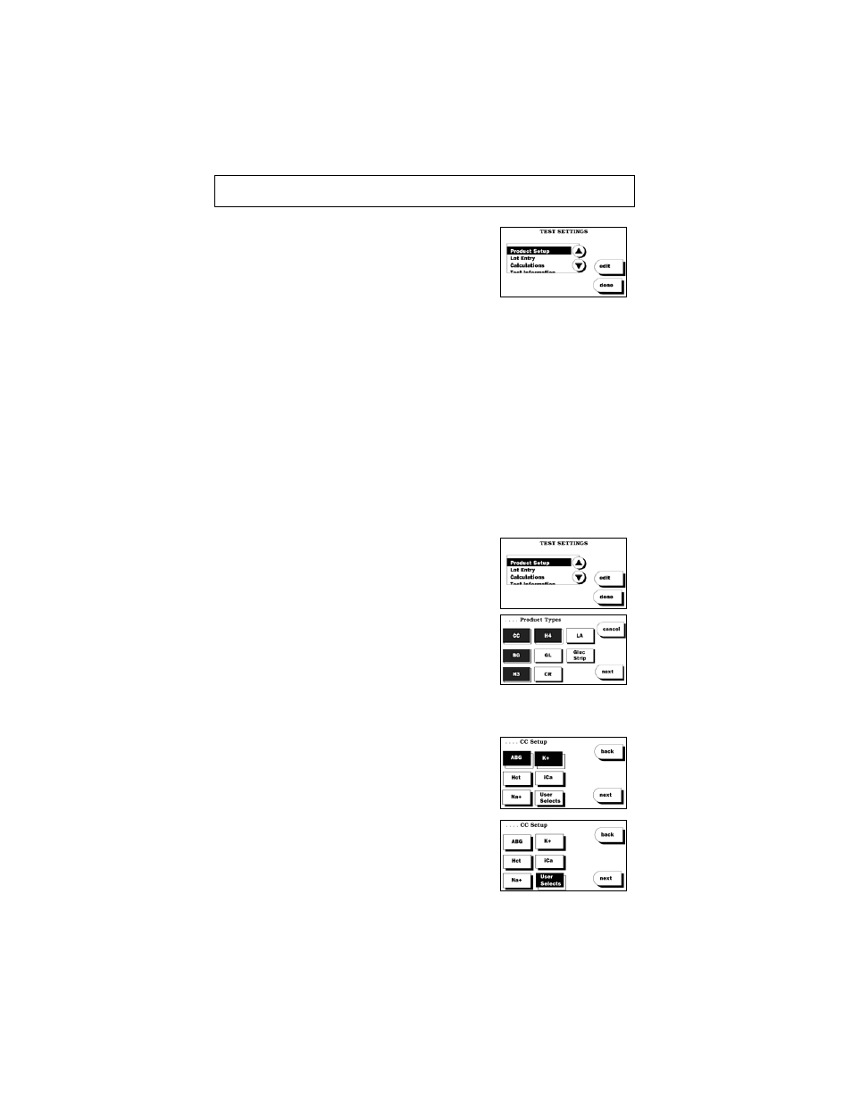 Test settings | ITC IRMA TruPoint Blood Analysis System User Manual | Page 98 / 170