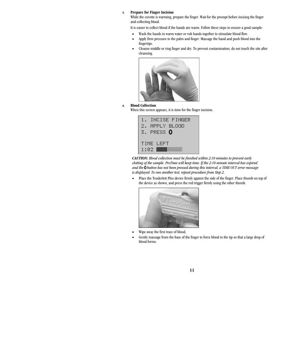 ITC ProTime Microcoagulation System User Manual | Page 11 / 40