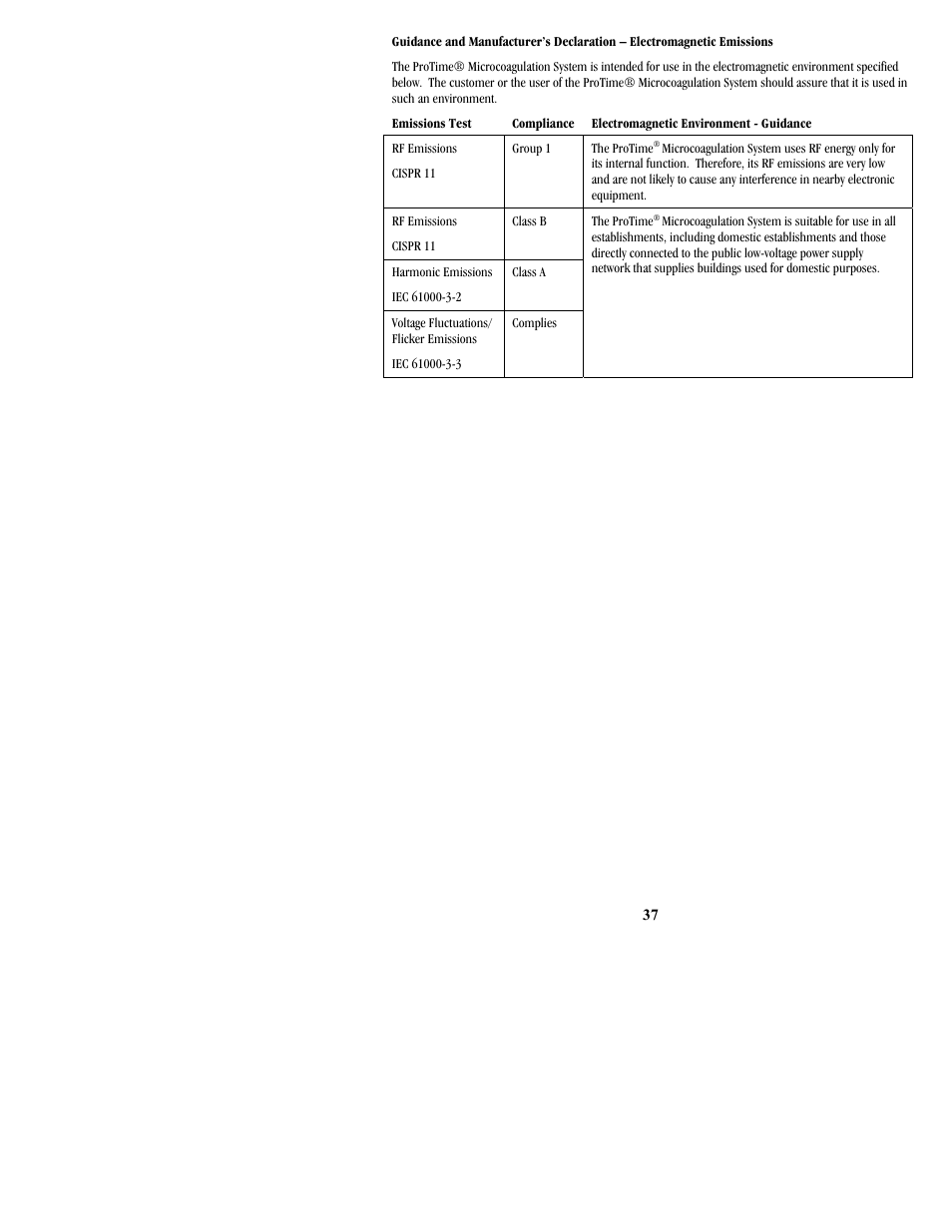 ITC ProTime Microcoagulation System User Manual | Page 37 / 40