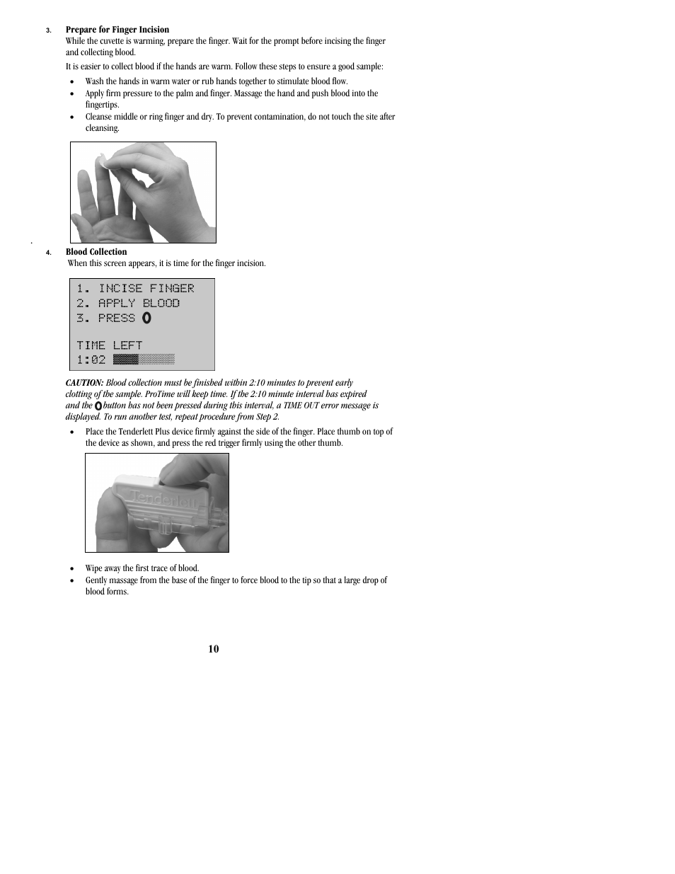 ITC ProTime Microcoagulation System User Manual | Page 10 / 36