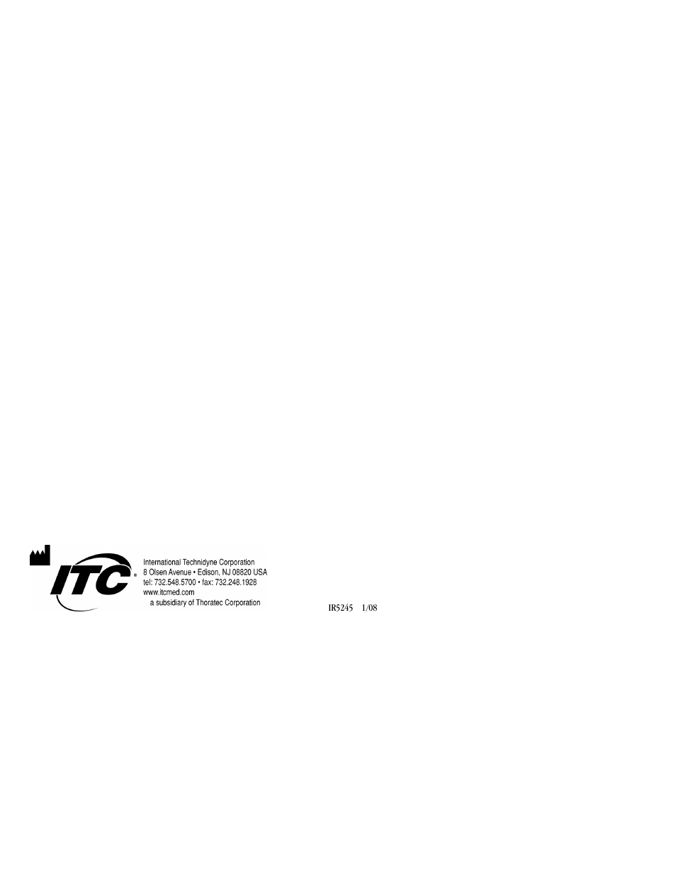 ITC ProTime Microcoagulation System User Manual | Page 36 / 36