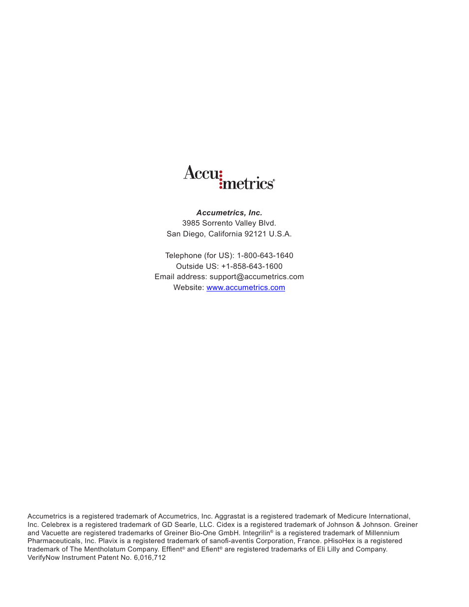 ITC VerifyNow System Platelet Reactivity Test User Manual | Page 104 / 104