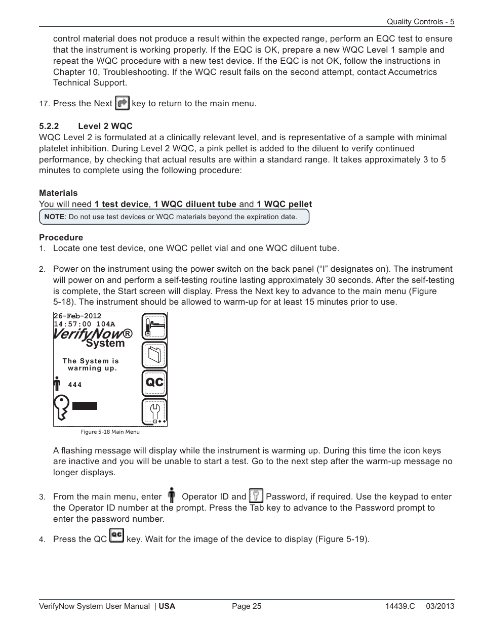 Verifynow, System | ITC VerifyNow System Platelet Reactivity Test User Manual | Page 29 / 104