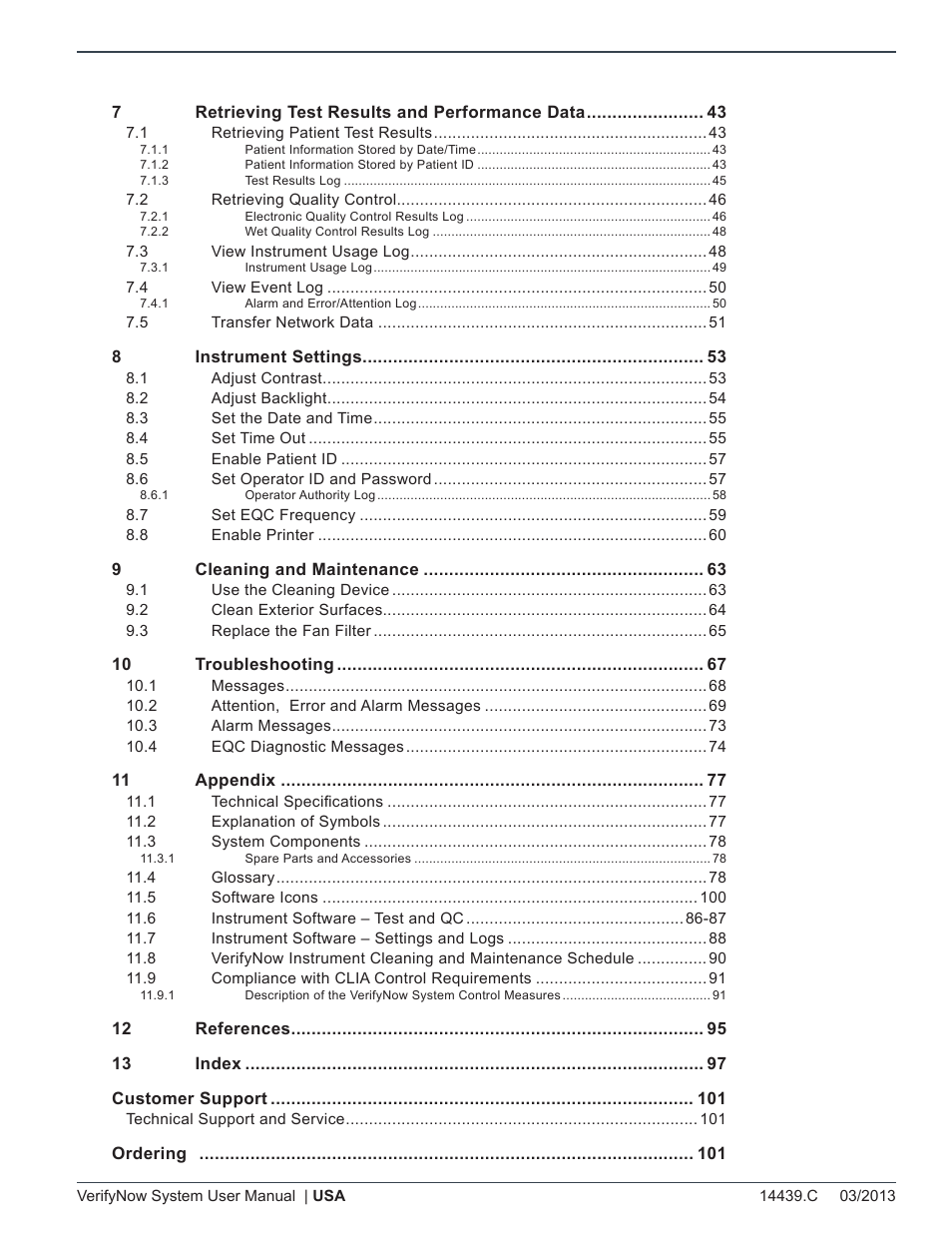 ITC VerifyNow System Platelet Reactivity Test User Manual | Page 3 / 104