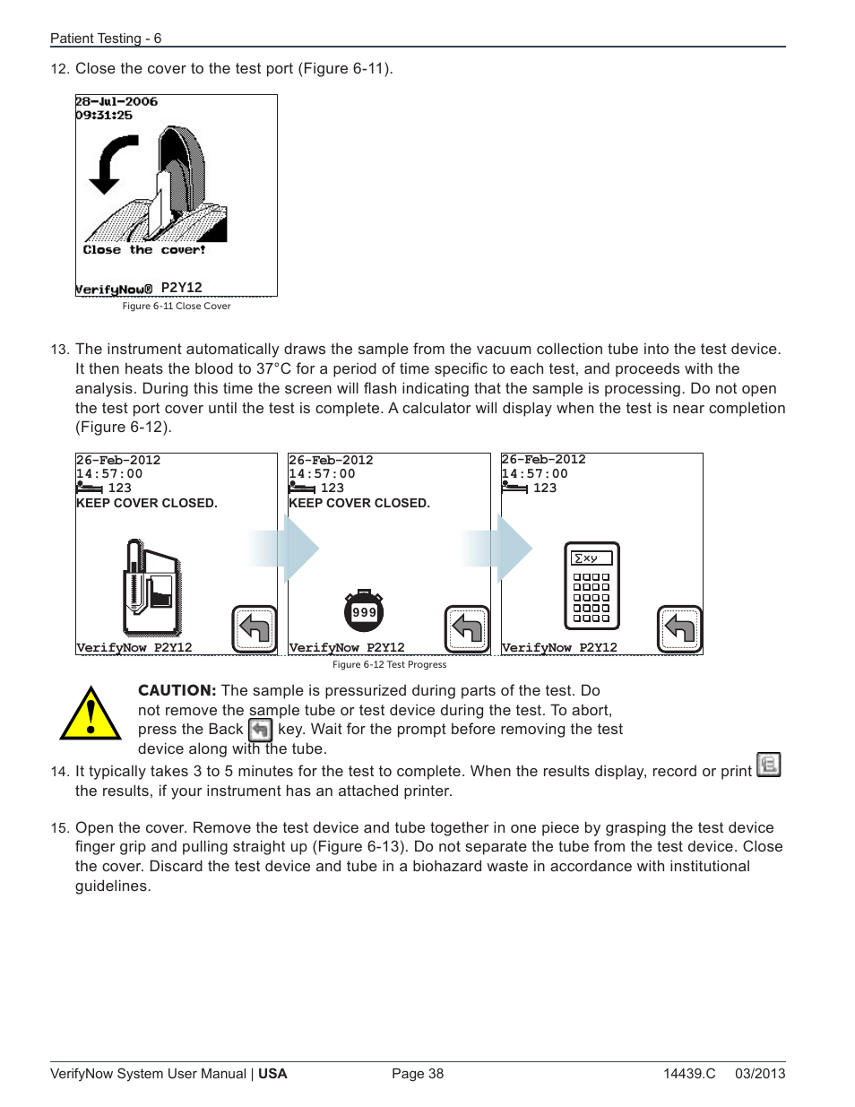 ITC VerifyNow System Platelet Reactivity Test User Manual | Page 42 / 104
