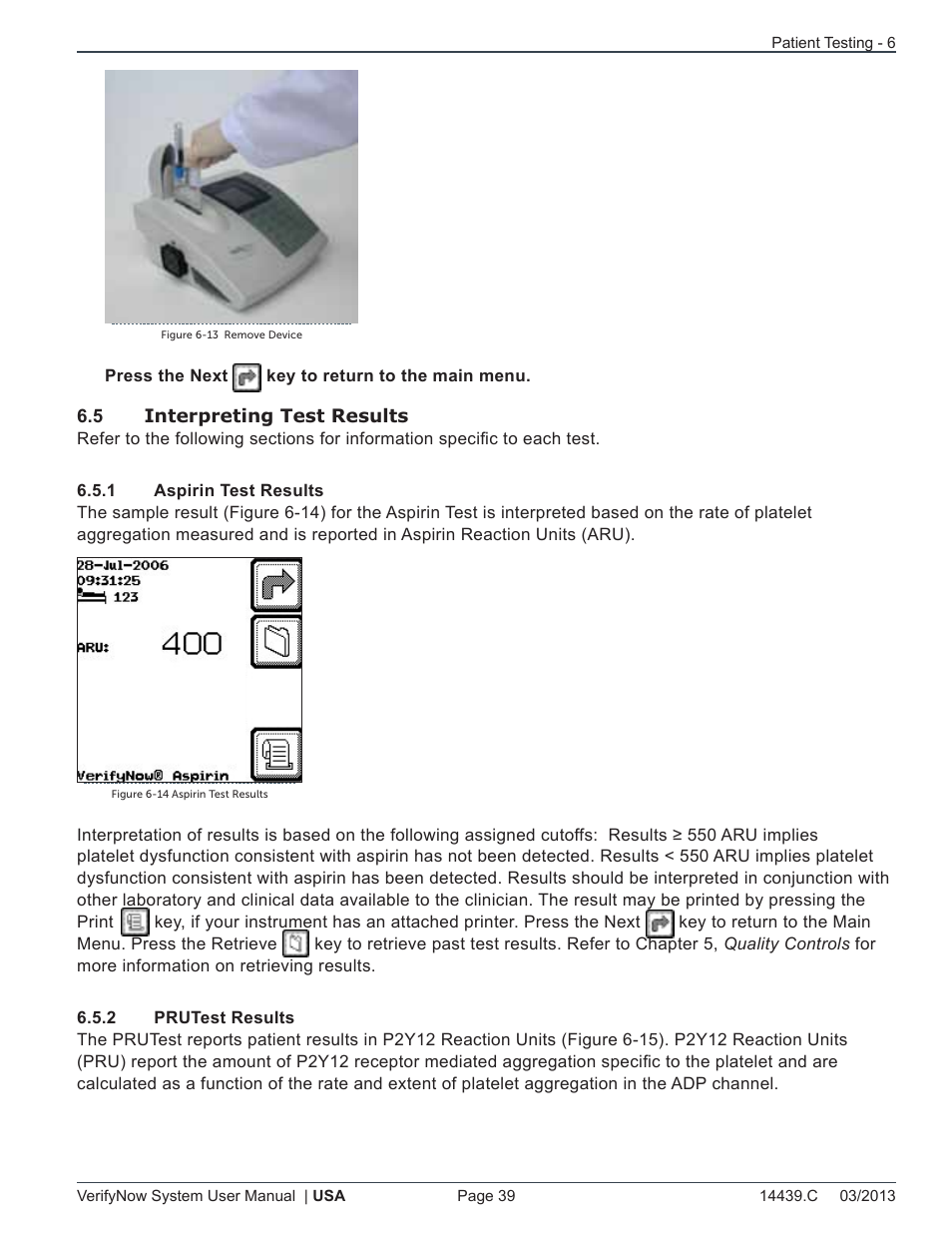 ITC VerifyNow System Platelet Reactivity Test User Manual | Page 43 / 104