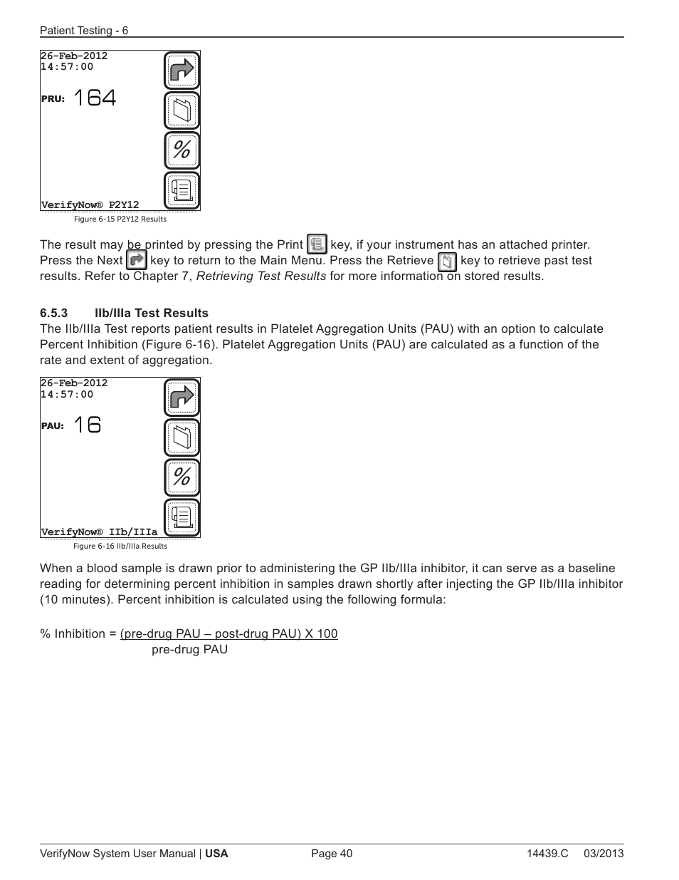ITC VerifyNow System Platelet Reactivity Test User Manual | Page 44 / 104