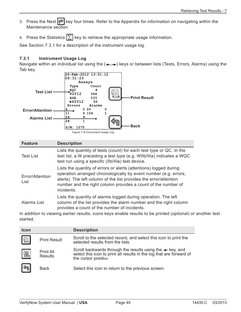 ITC VerifyNow System Platelet Reactivity Test User Manual | Page 53 / 104