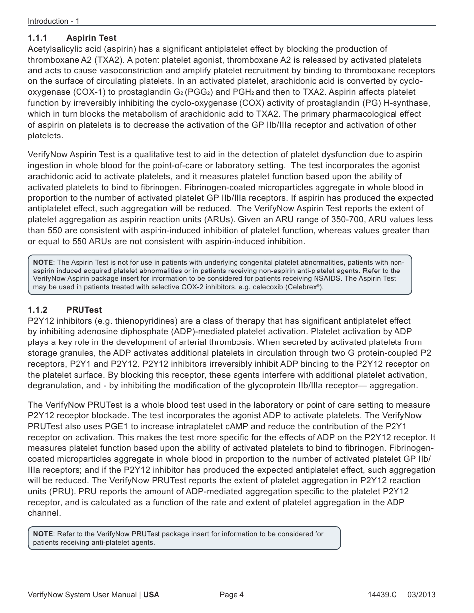 ITC VerifyNow System Platelet Reactivity Test User Manual | Page 8 / 104