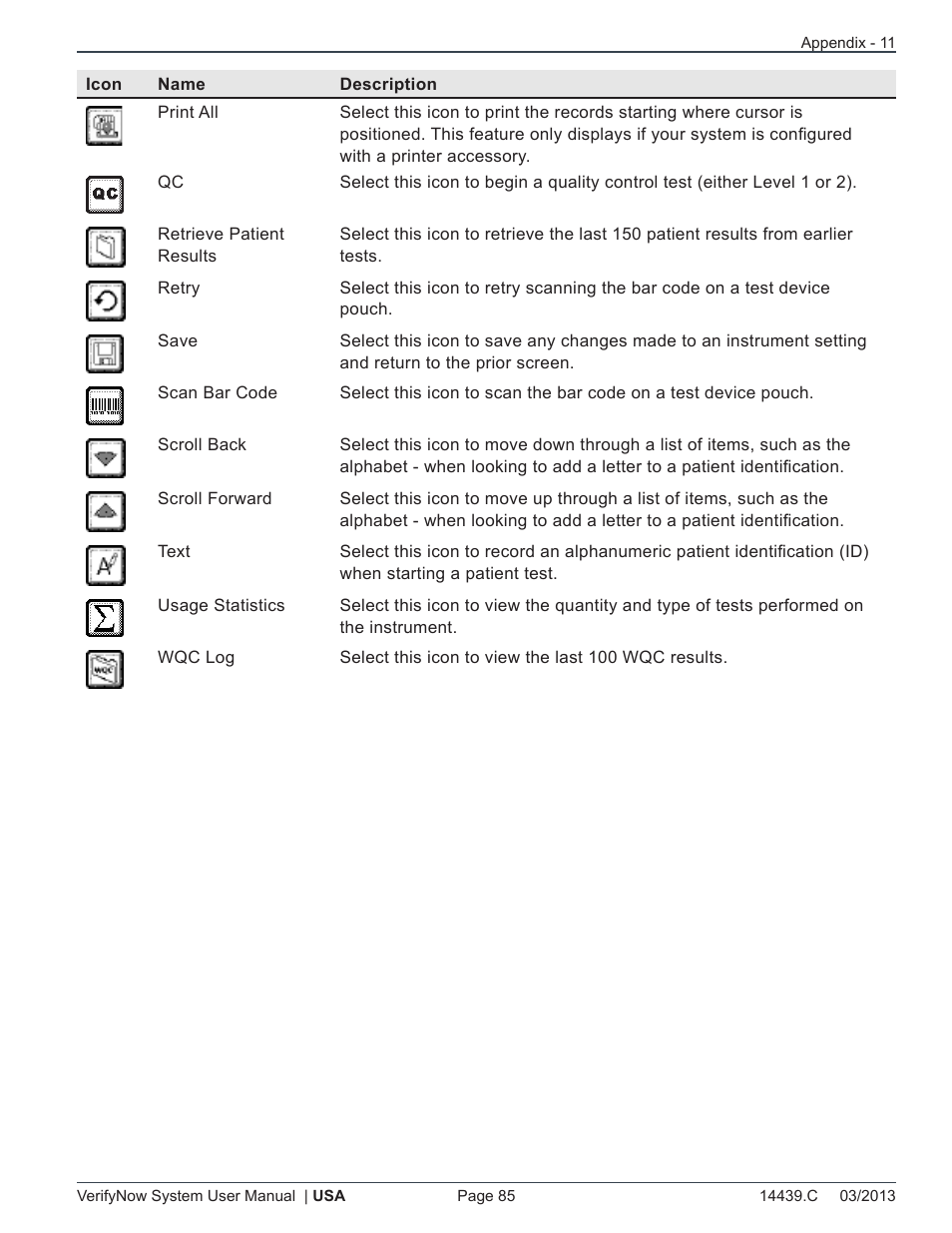 ITC VerifyNow System Platelet Reactivity Test User Manual | Page 89 / 104