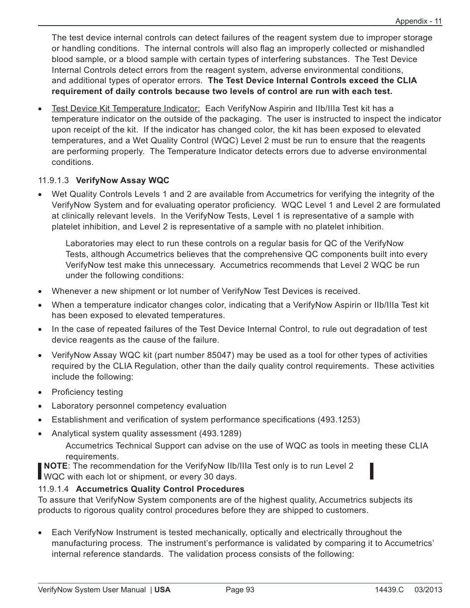 ITC VerifyNow System Platelet Reactivity Test User Manual | Page 97 / 104