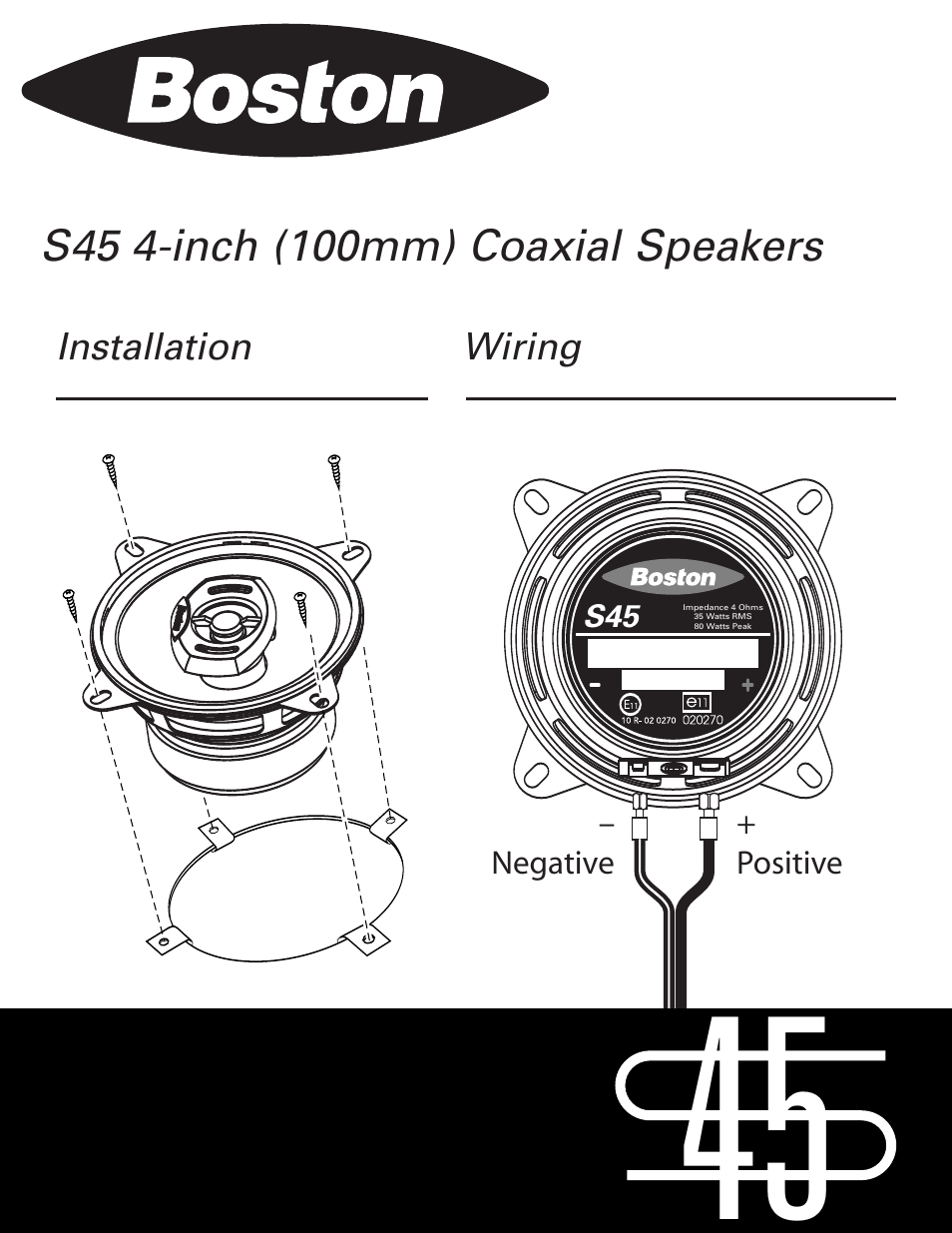 Boston Dynamics S45 User Manual | Page 2 / 2