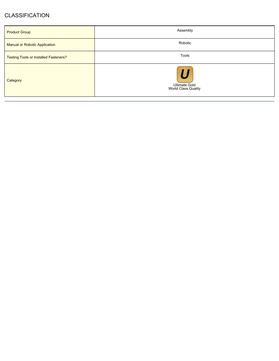 Classification | ASG Jergens 64034 HM-100 User Manual | Page 2 / 2
