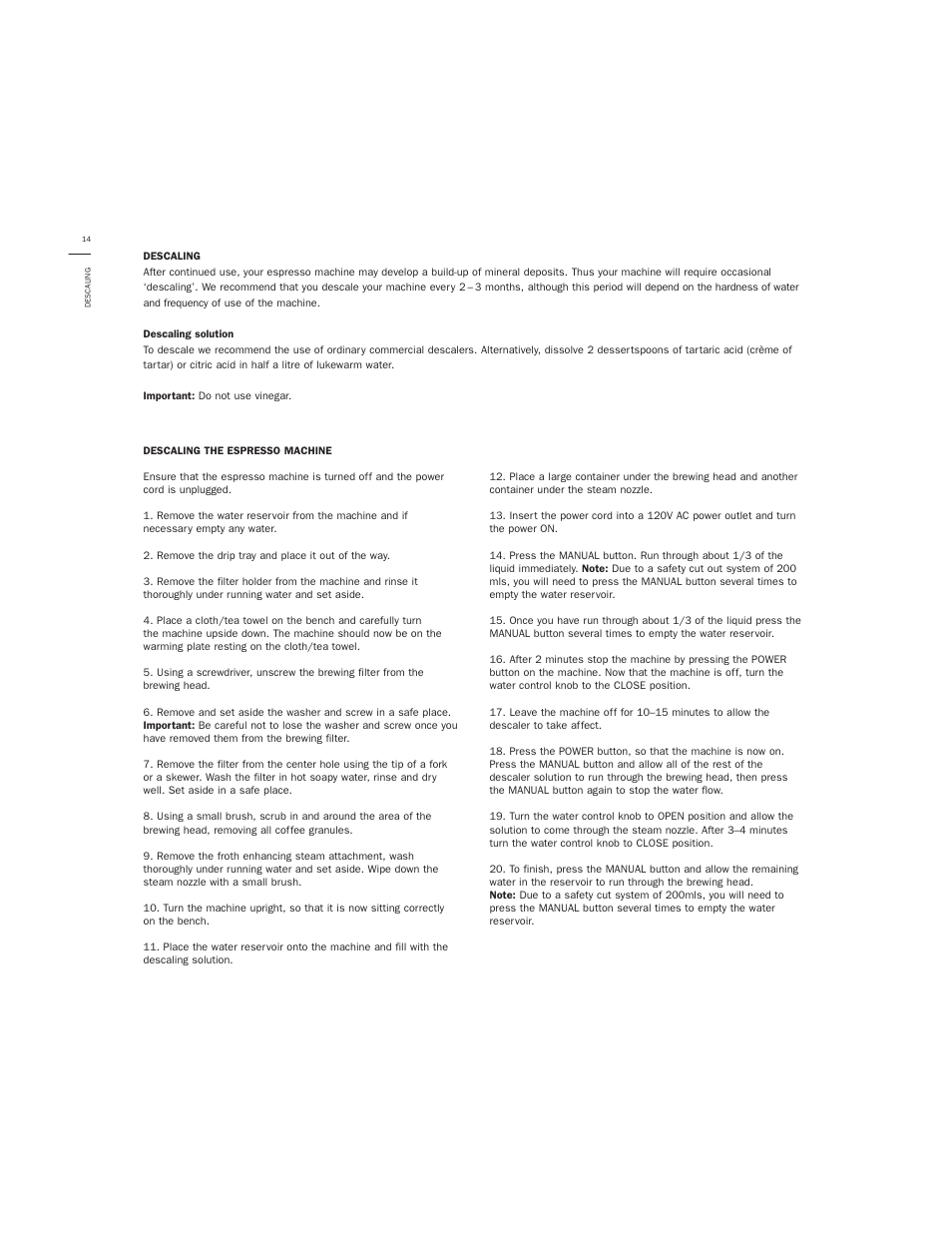 Bodum GRANOS 3020 User Manual | Page 16 / 26