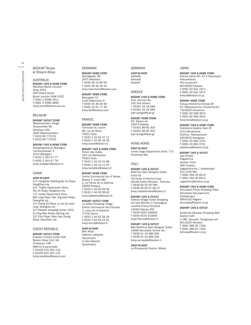 Bodum GRANOS 3020 User Manual | Page 22 / 26