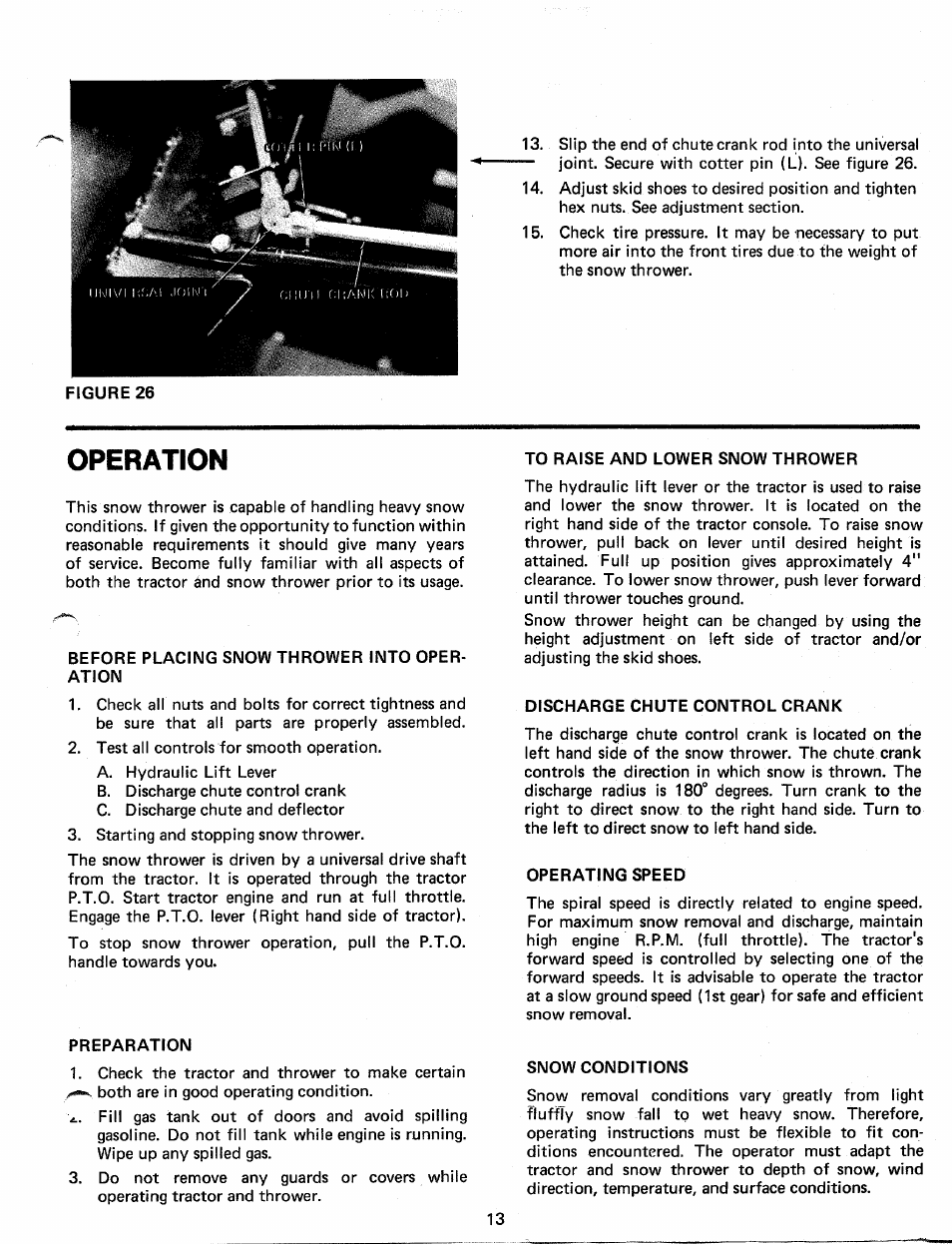 Operation | Bolens 19967-1 User Manual | Page 13 / 22