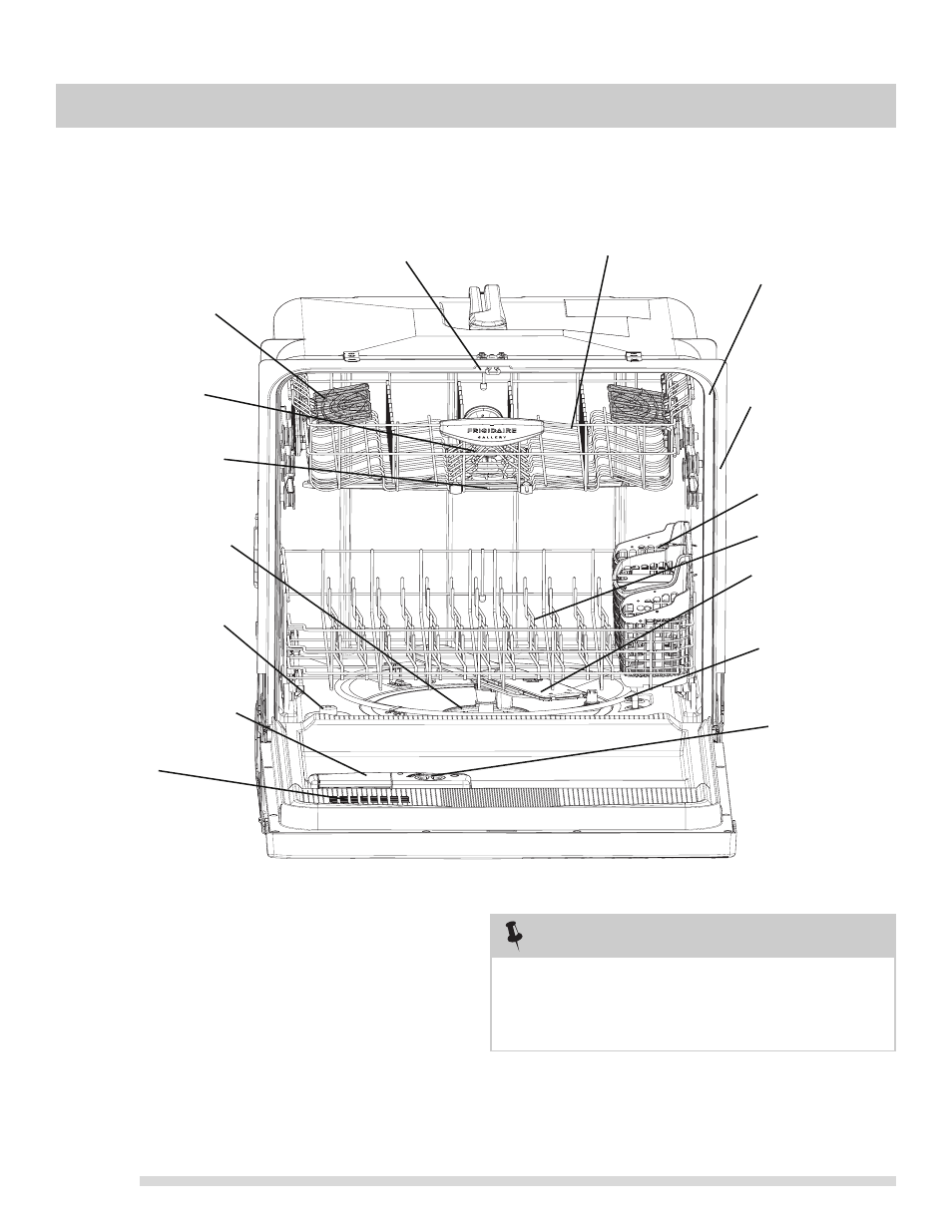 Dishwasher features | FRIGIDAIRE FGBD2438PF User Manual | Page 4 / 16
