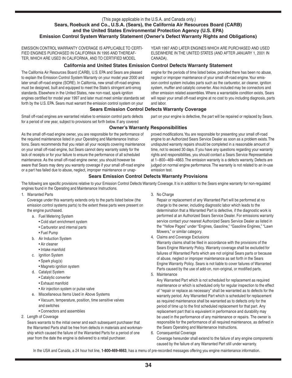 Craftsman 247.77013.0 User Manual | Page 34 / 64