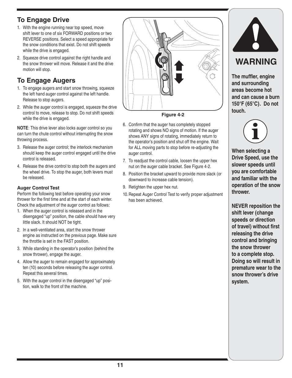 Warning | Bolens 31AE6GKF500 User Manual | Page 11 / 48