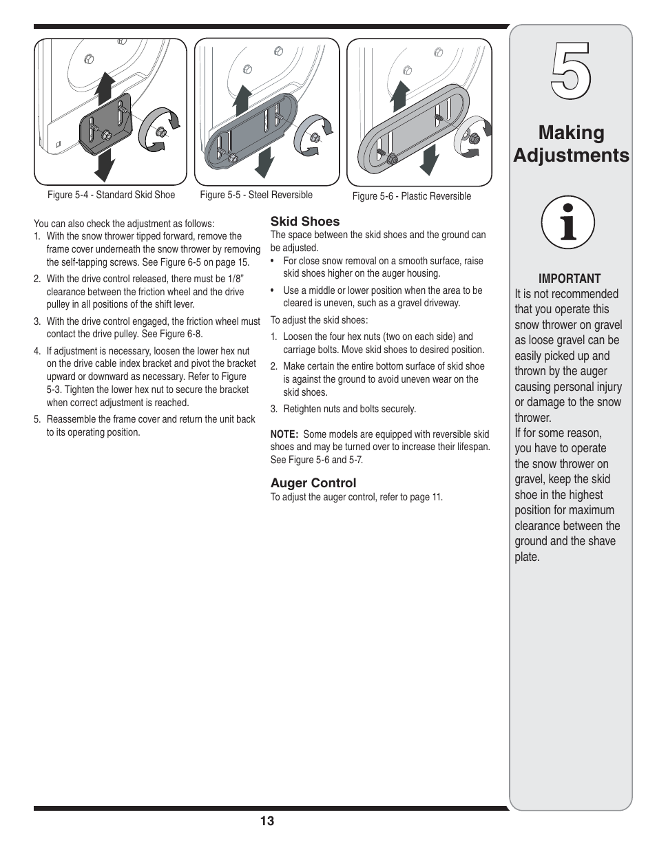 Making adjustments | Bolens 31AE6GKF500 User Manual | Page 13 / 48